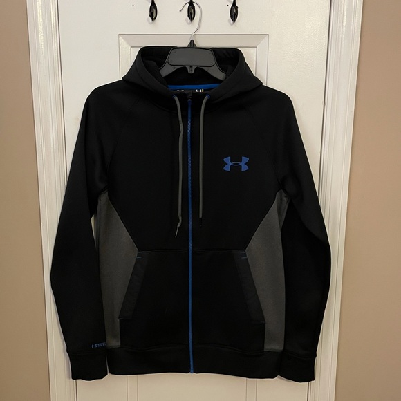 Under Armor | Black/Blue Zip Hoodie